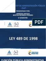 Presentación Ley 489 de 1998