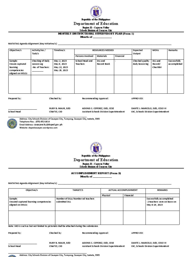 monthly-instructional-supervisory-plan-pdf