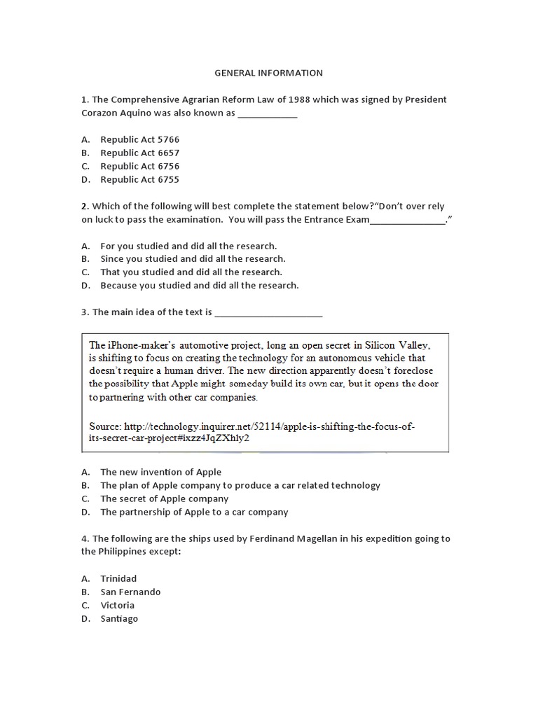 General (United States) intelligence overview