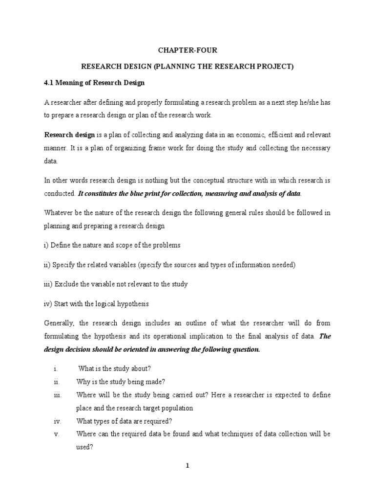 Research Design: Planning Your Study | PDF | Experiment | Design Of ...