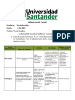 Asignación #1. Las Formas Farmacéuticas