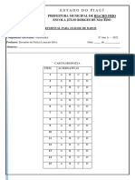 9º Ano A - 2022 (Matemática)