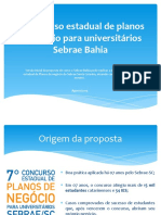 Concurso de Planos de Negócios para Universitários - Sebrae BA - Proposta - Rev01