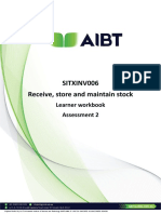 AIBT - SITXINV006-Assessment 2 - Learner Workbook