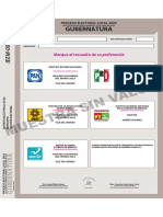 1 BOLETA Electoral GUBERNATURA - PP+CC - CONNOMBRES - Tabloide