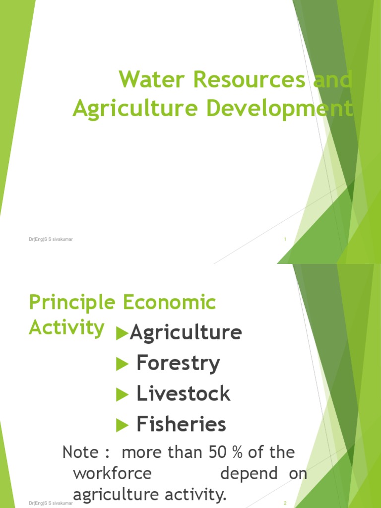 L2 Water Resource and Agriculture Development PDF Agriculture