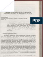 Concepção de Dissertação Monografia de Base (Saviani)