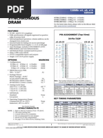 Synchronous Dram: Pin Assignment (Top View) 54-Pin TSOP Features