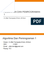 Materi 2 Materi Pertemuan 1 Algo