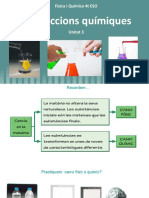 Les Reaccions Químiques: Física I Química 4t ESO