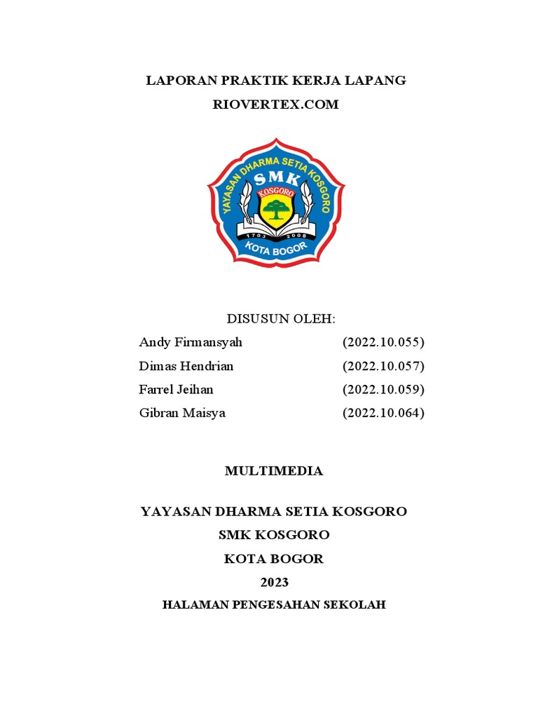 Laporan Praktik Kerja di Riovertex | PDF