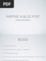 Blog Writing