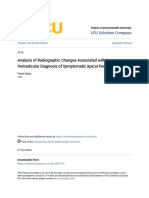 Analysis of Radiographic Changes Associated With The Periradicular Diagnosis of Symptomatic Apical Periodontitis