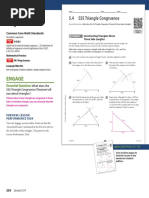 SSS Triangle Congruence: Engage