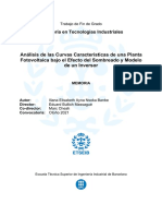 An Lisis de Las Curvas Caracter Sticas de Una Planta Fotovoltaica Bajo El Efecto Del Sombreado y Modelo de Un Inversor