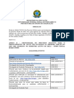 Errata III Edital Nº 03-2023 Processo Seletivo Complementar