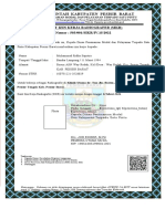 Pemerintah Kabupaten Pesisir Barat: Surat Izin Kerja Radiografer (Sikr) Nomor: 503/001/SIKR/IV.15/2022