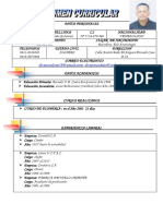 Curriculum de Alvaro Cedeño 2023