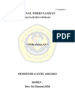 Jurnal Perkuliahan Peramalan