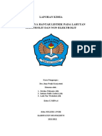 Menguji Daya Hantar Listrik Pada Larutan Elektrolit Dan Non