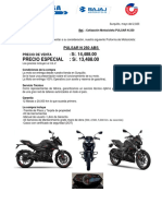 Cotización - Moto Pulsar N 250 Abs