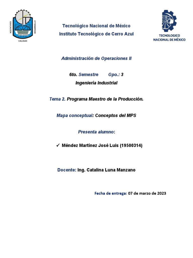 Mapa conceptual de MPS | PDF