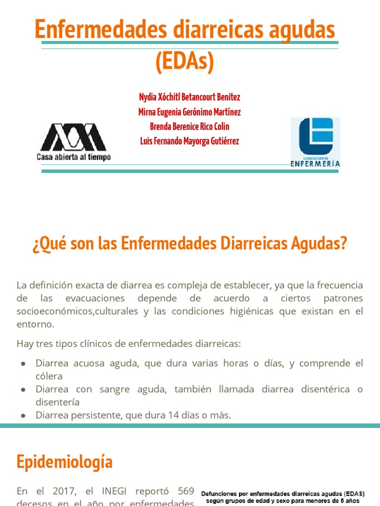 Enfermedades Diarreicas Agudas (EDAs) | PDF | Diarrea | Deshidración