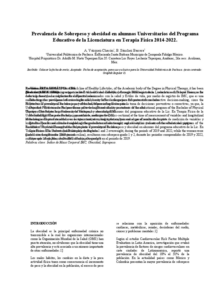 Plantilla SIMCI 2022 CBS 001 | PDF | Obesidad | Índice de masa corporal