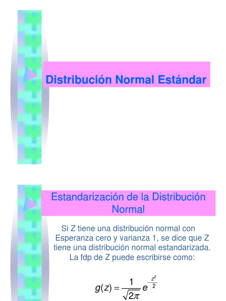Distribucion Normal Estandar Distribucio | PDF | Distribución normal ...