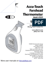 Accu-Touch Forehead Thermometer: User Guide