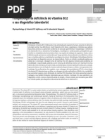Fisiopatologia da deficiência de vitamina B12 e seu diagnóstico laboratorial