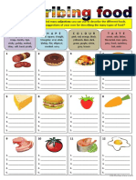 Describing Food (Adjectives)