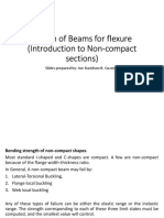 Non-Compact Sections and Examples of Flexural Analysis