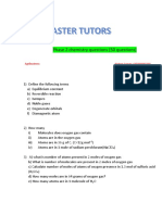 50 Chemistry Questions To Be Covered in Phase 2 (Master Tutors) - 2