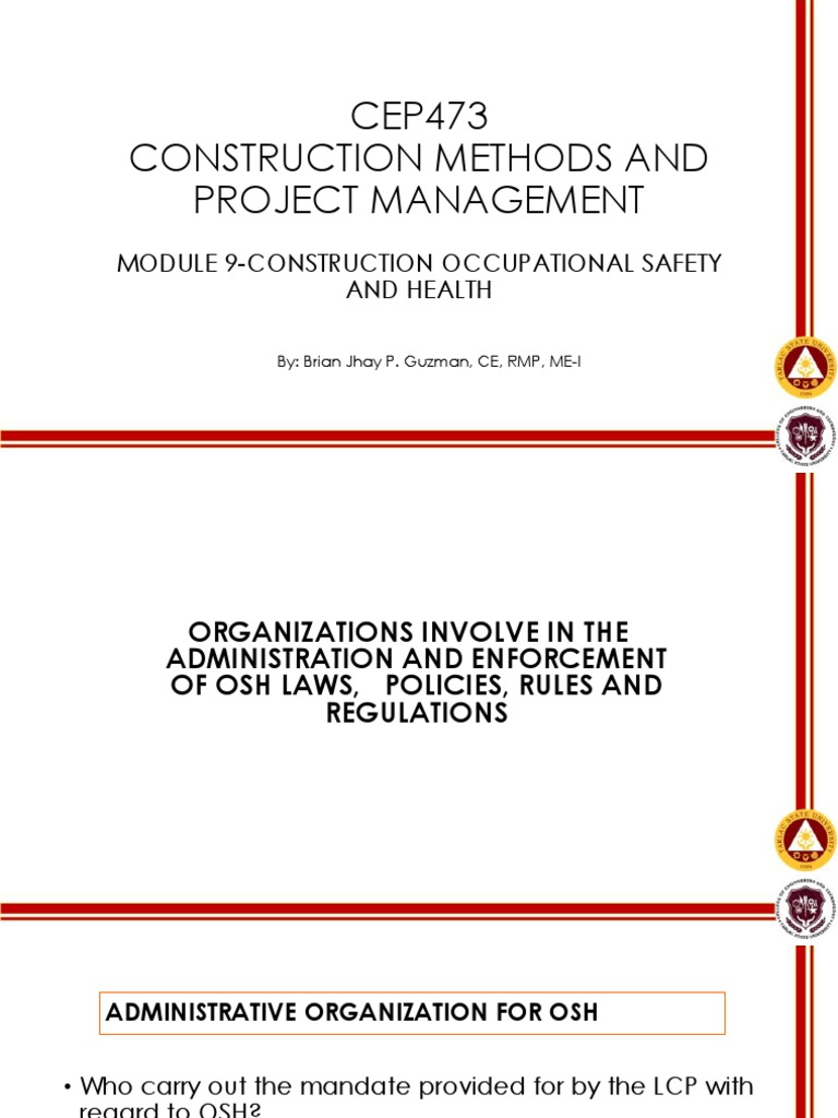 Construction Occupational Safety Standards | PDF | Occupational Safety ...
