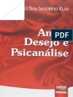 Resumo Amor Desejo e Psicanalise Ana Suy Sesarino Kuss