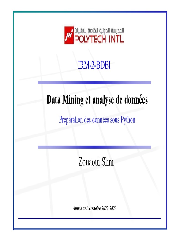 Préparation Des Données Avec Python | PDF | Python (Langage de ...