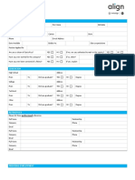 Align Technologies Application Form