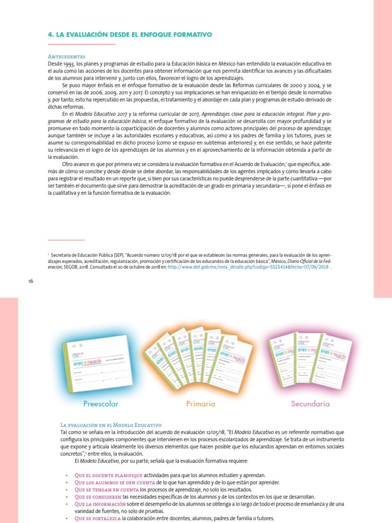 Evaluación Formativa en Educación Básica | PDF | Evaluación | Aprendizaje