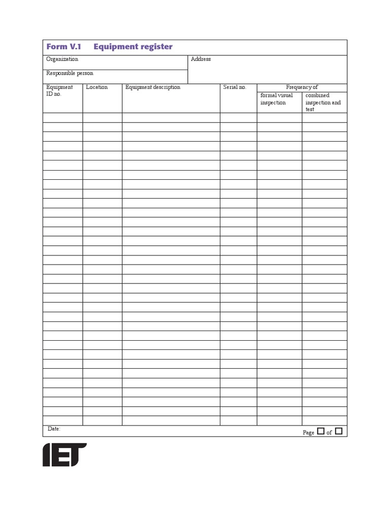(1 Per Student) FormEquipmentRegister PDF