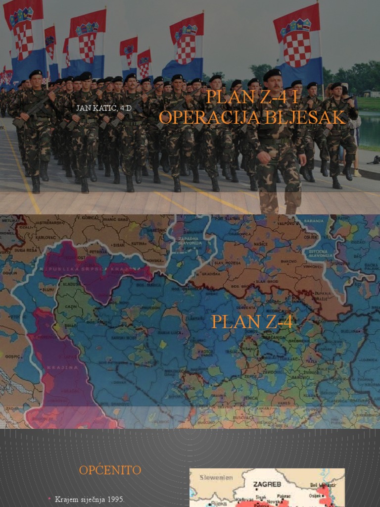 Plan z-4 I Operacija Bljesak - Prezentacija | PDF