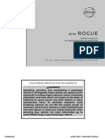 2019 Rogue Owner Manual