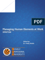 Dmgt106 Managing Human Elements at Work