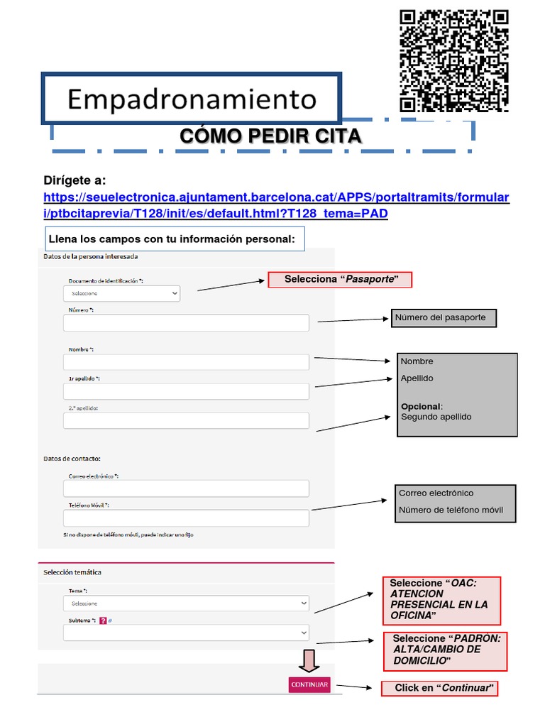 Cómo Pedir Cita para El Empadronamiento PDF Informática
