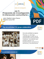 Presentación - Fase 5 - Propuesta de Investigación E-Interacción Comunitaria