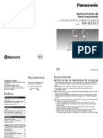 Manual Auriculares RP-BTS10 - PP - SP - TQBM0102-1 - MP