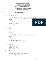 Solucionario de Calculo Diferencial e Integral Granville