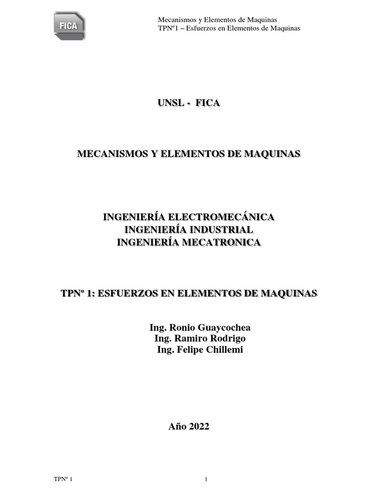 Esfuerzos en Elementos de Máquinas | PDF | Tratamiento a base de calor ...