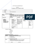 ACTIVIDAD DE APRENDIZAJE Jueves 6 de Octubre