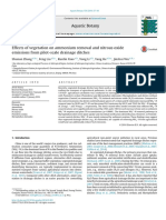 Effects of Vegetation On Ammonium Removal and Nitrous Oxideemissions From Pilot-Scale Drainage Ditches